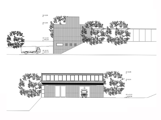 Holzbau Lutz - Ansicht West und Sd